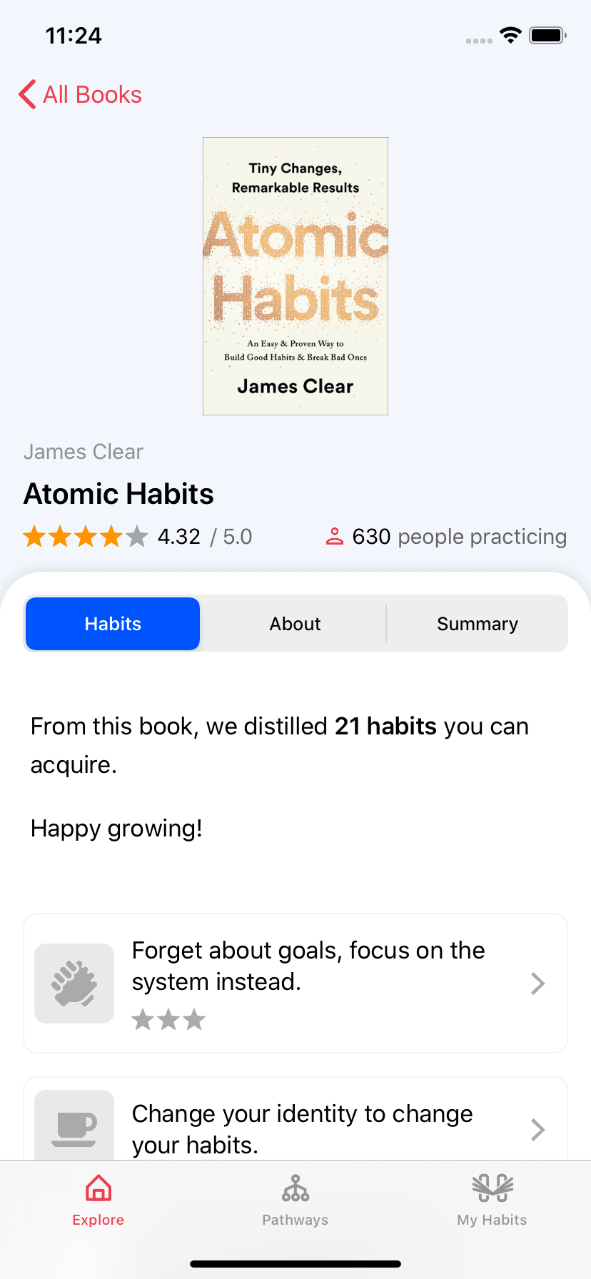 Atomic Habits for ipod instal